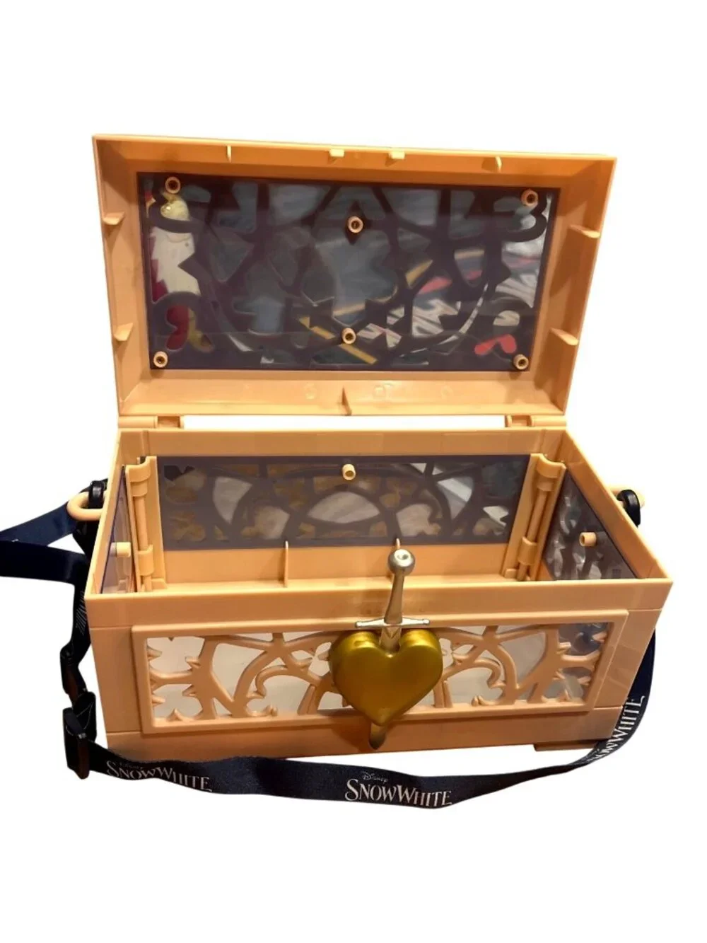 Disney Parks Snow White Regal Cinema Heart Box Popcorn Bucket With Strap 2025 Ed - Picture 2 of 5